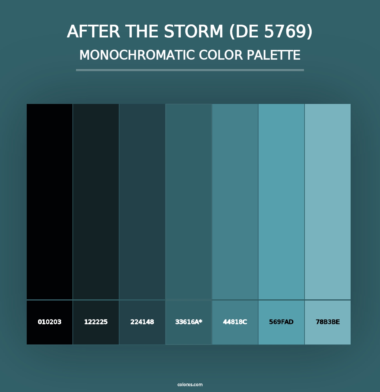 After the Storm (DE 5769) - Monochromatic Color Palette