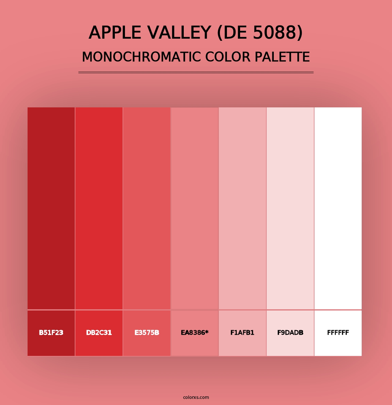 Apple Valley (DE 5088) - Monochromatic Color Palette