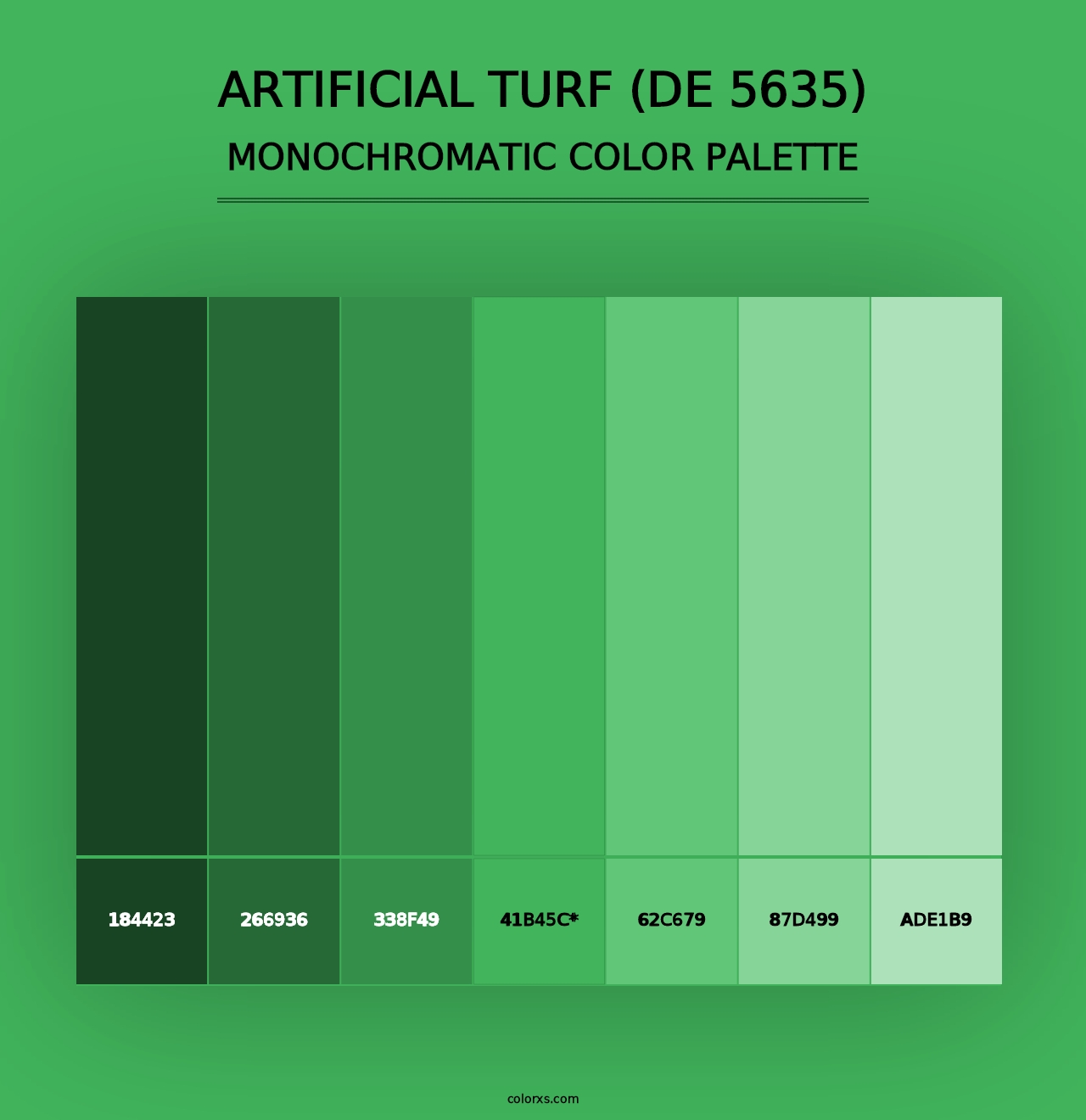 Artificial Turf (DE 5635) - Monochromatic Color Palette