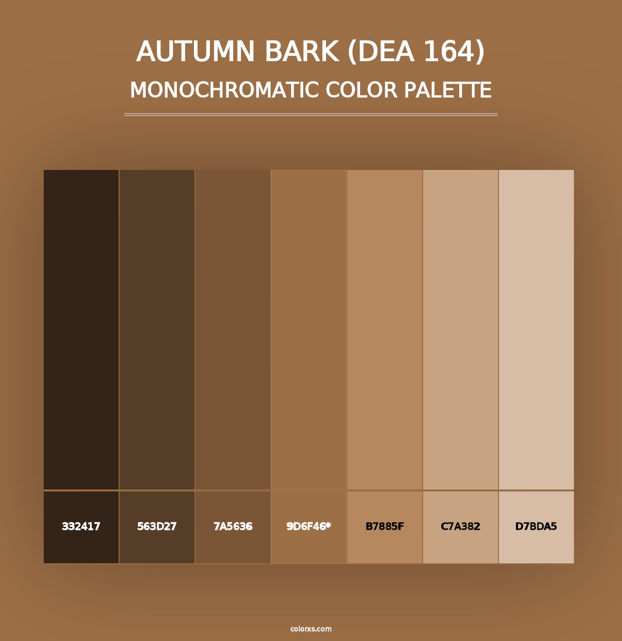 Autumn Bark (DEA 164) - Monochromatic Color Palette