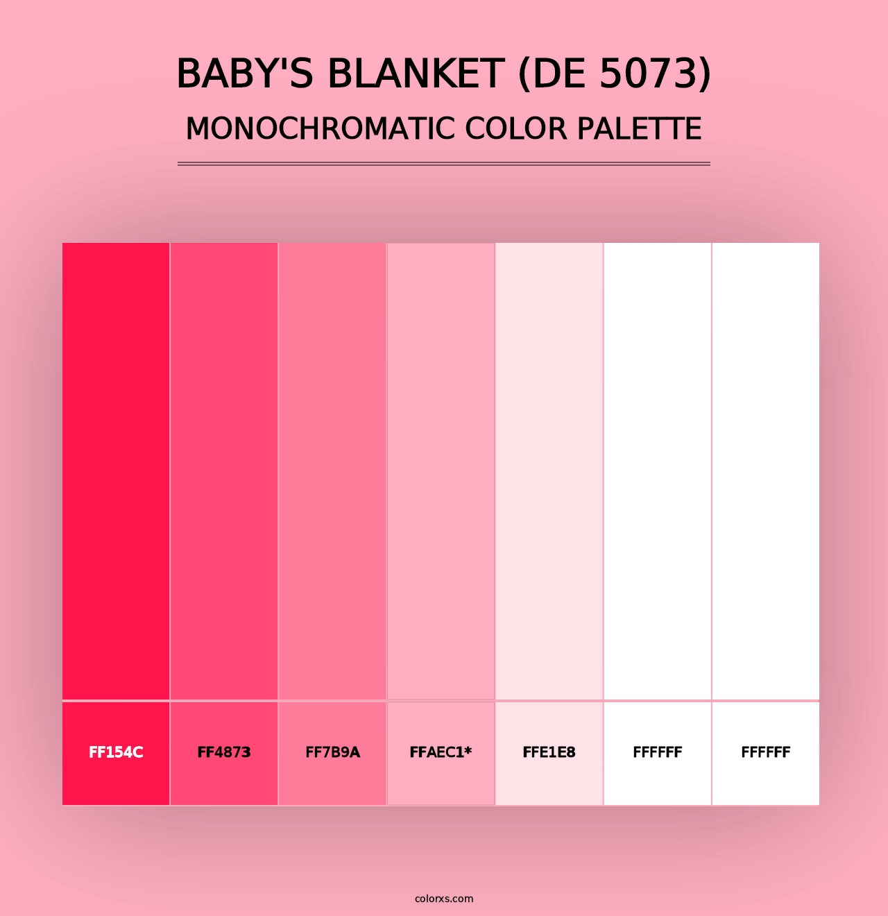 Baby's Blanket (DE 5073) - Monochromatic Color Palette