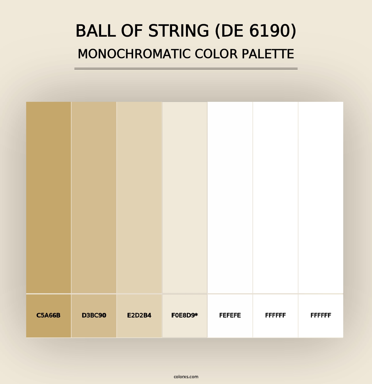 Ball of String (DE 6190) - Monochromatic Color Palette