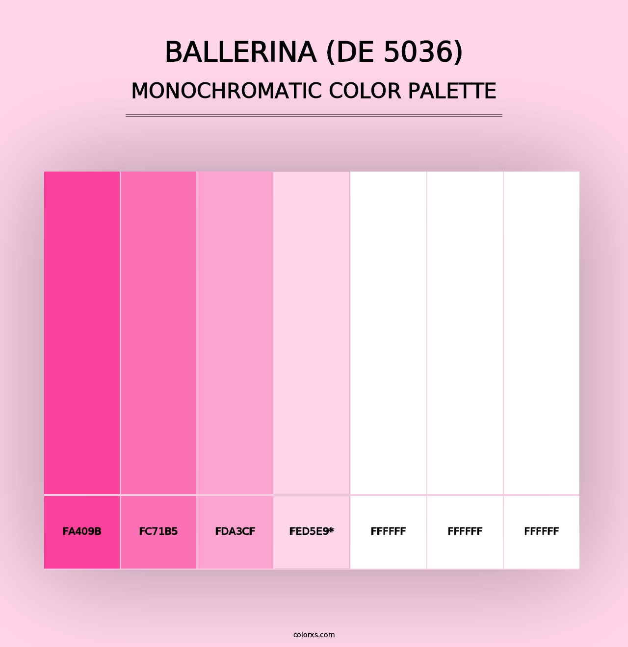 Ballerina (DE 5036) - Monochromatic Color Palette