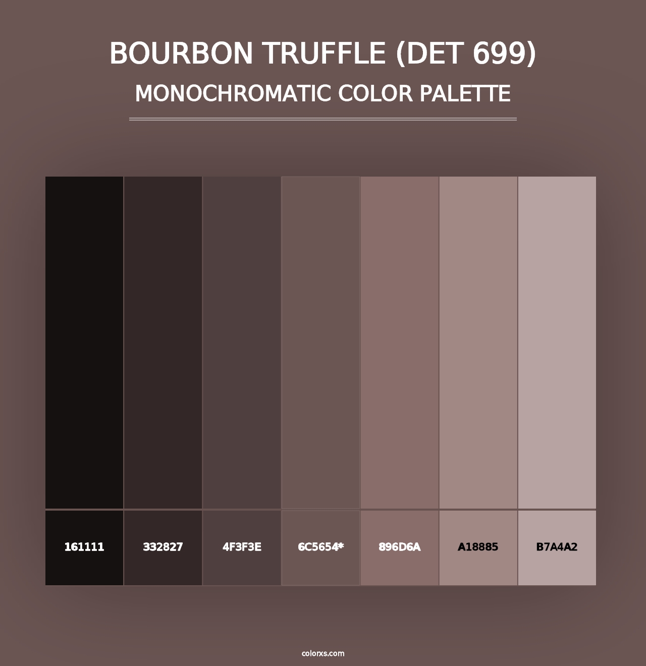 Bourbon Truffle (DET 699) - Monochromatic Color Palette