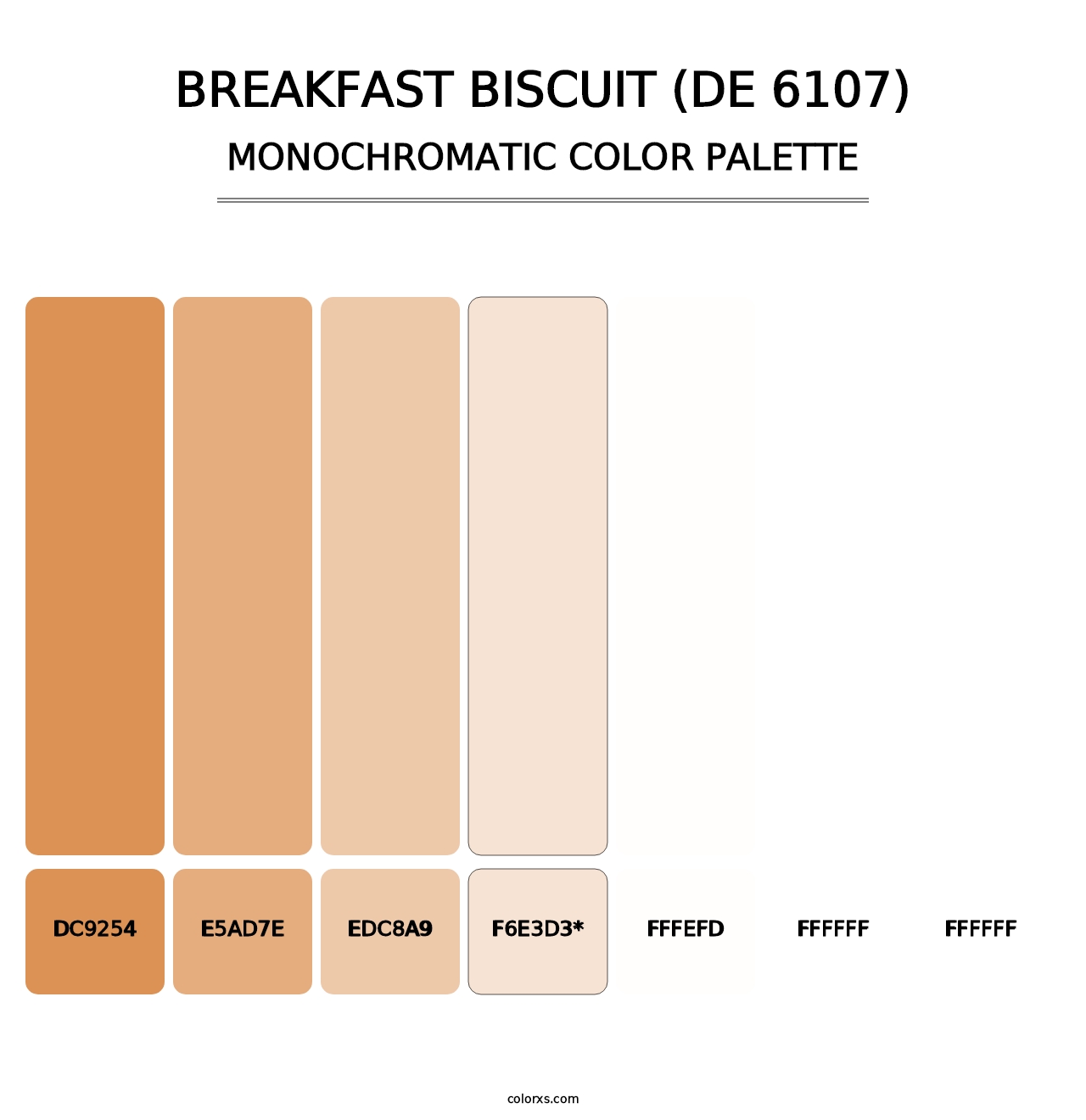 Breakfast Biscuit (DE 6107) - Monochromatic Color Palette