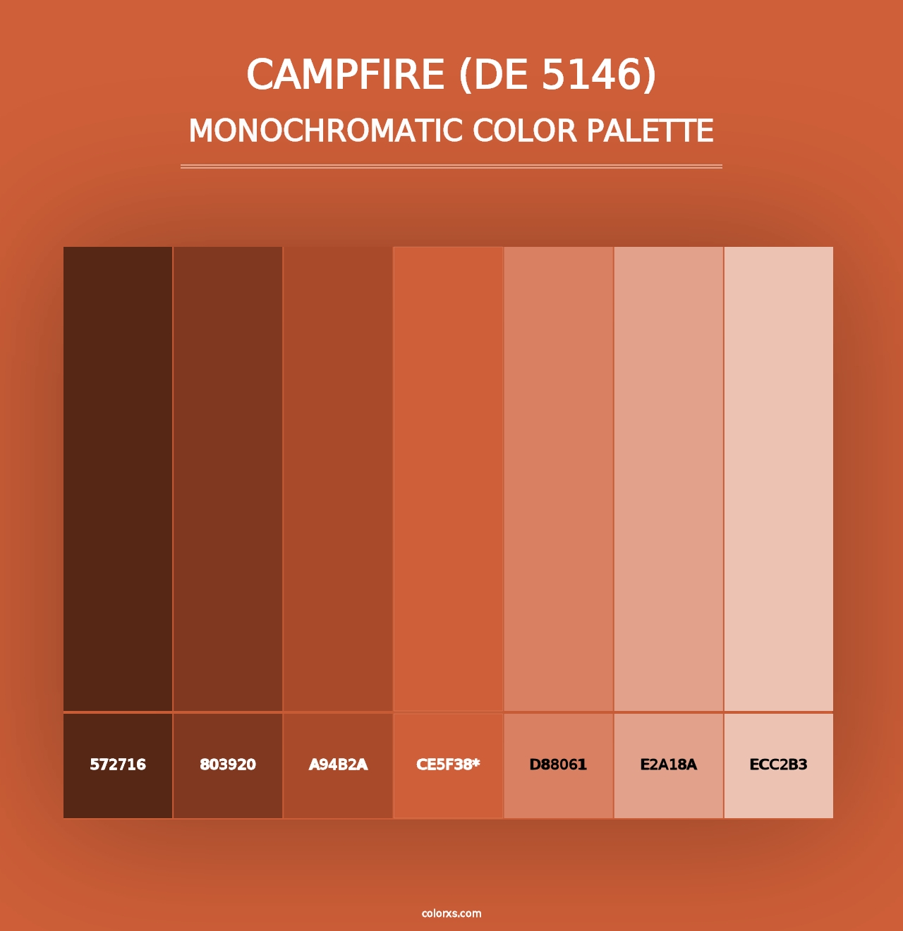 Campfire (DE 5146) - Monochromatic Color Palette