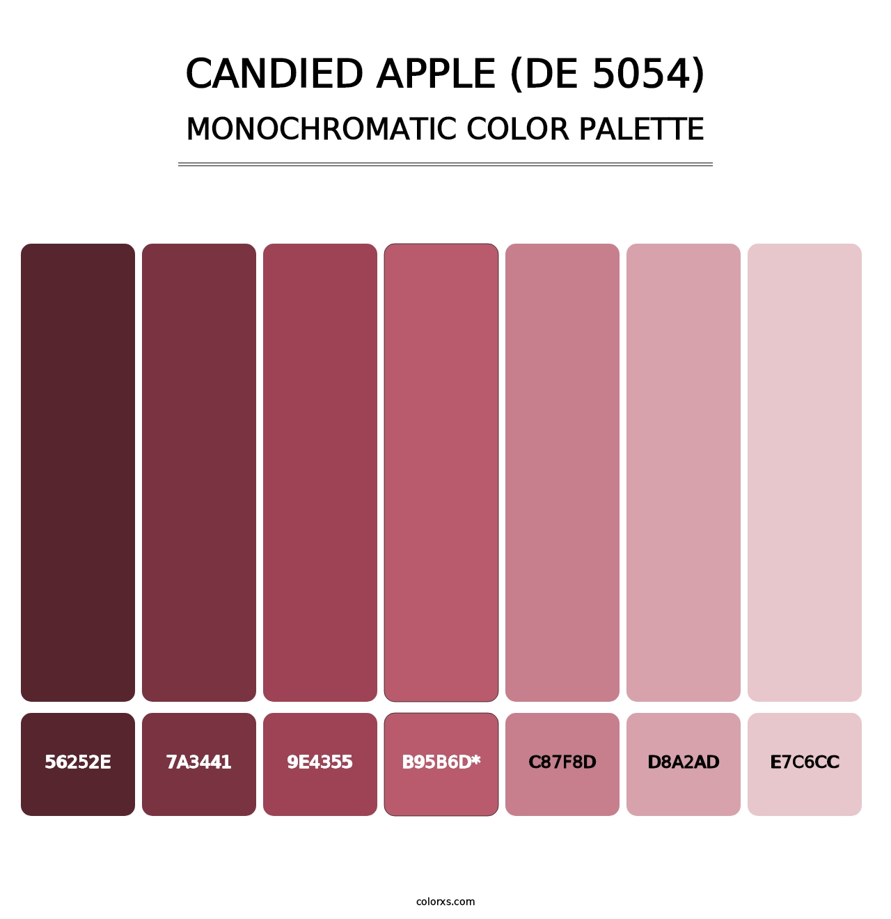 Candied Apple (DE 5054) - Monochromatic Color Palette