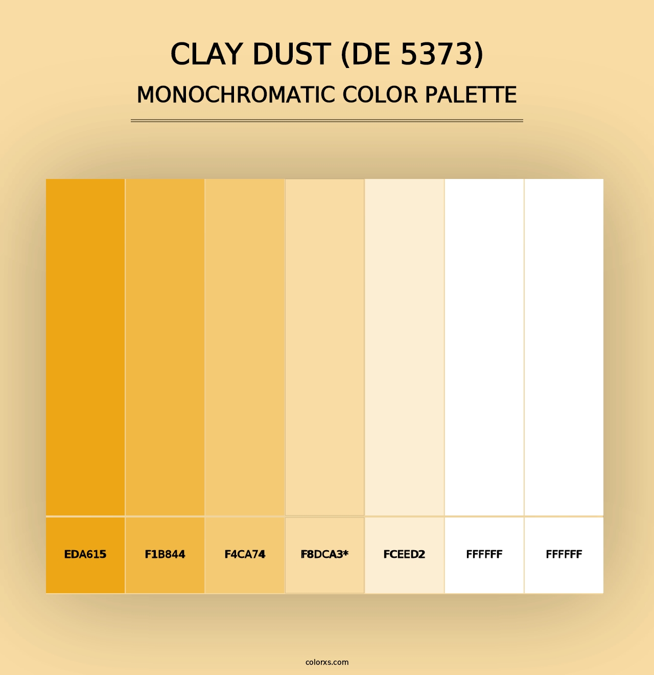 Clay Dust (DE 5373) - Monochromatic Color Palette