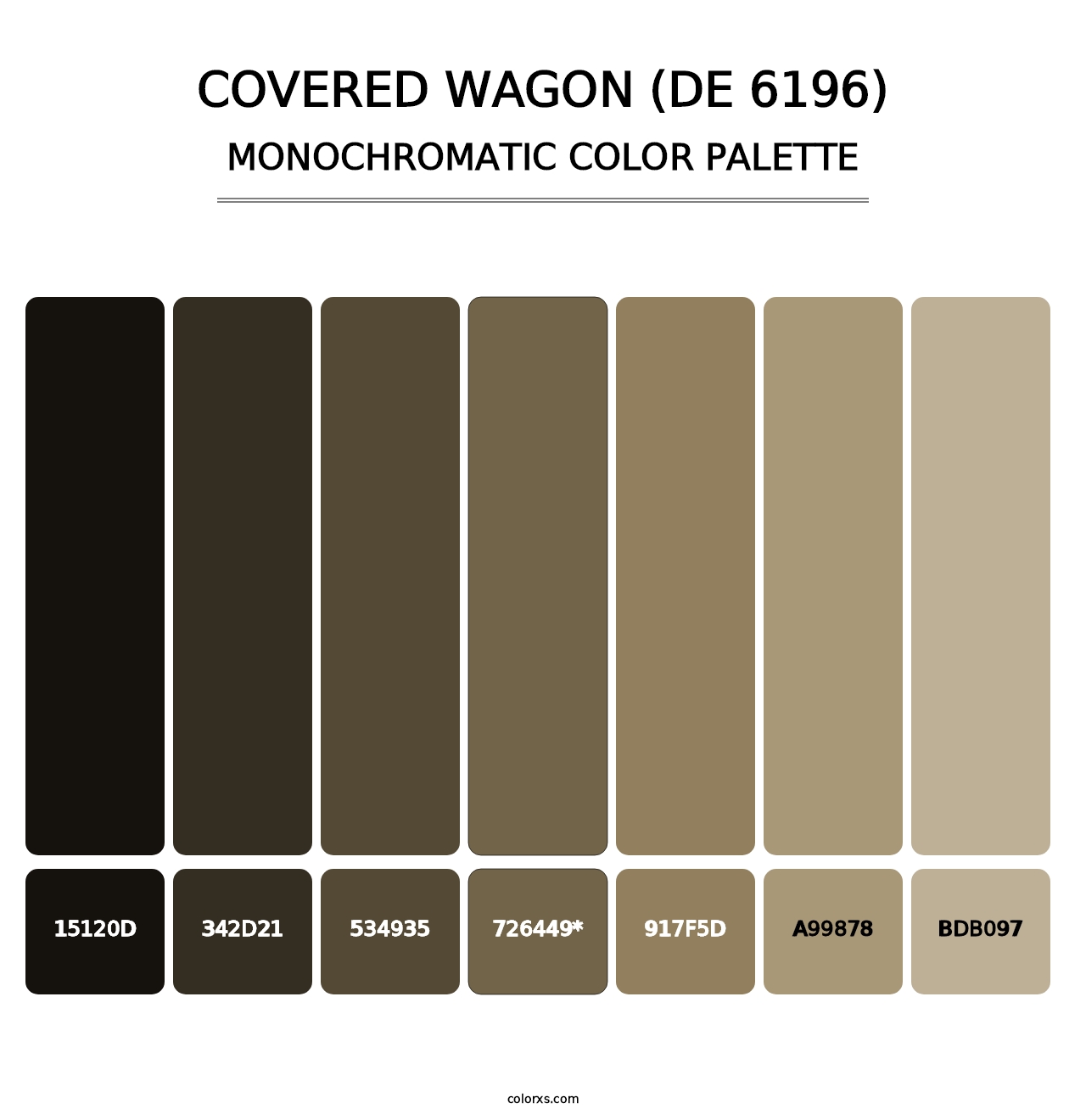 Covered Wagon (DE 6196) - Monochromatic Color Palette