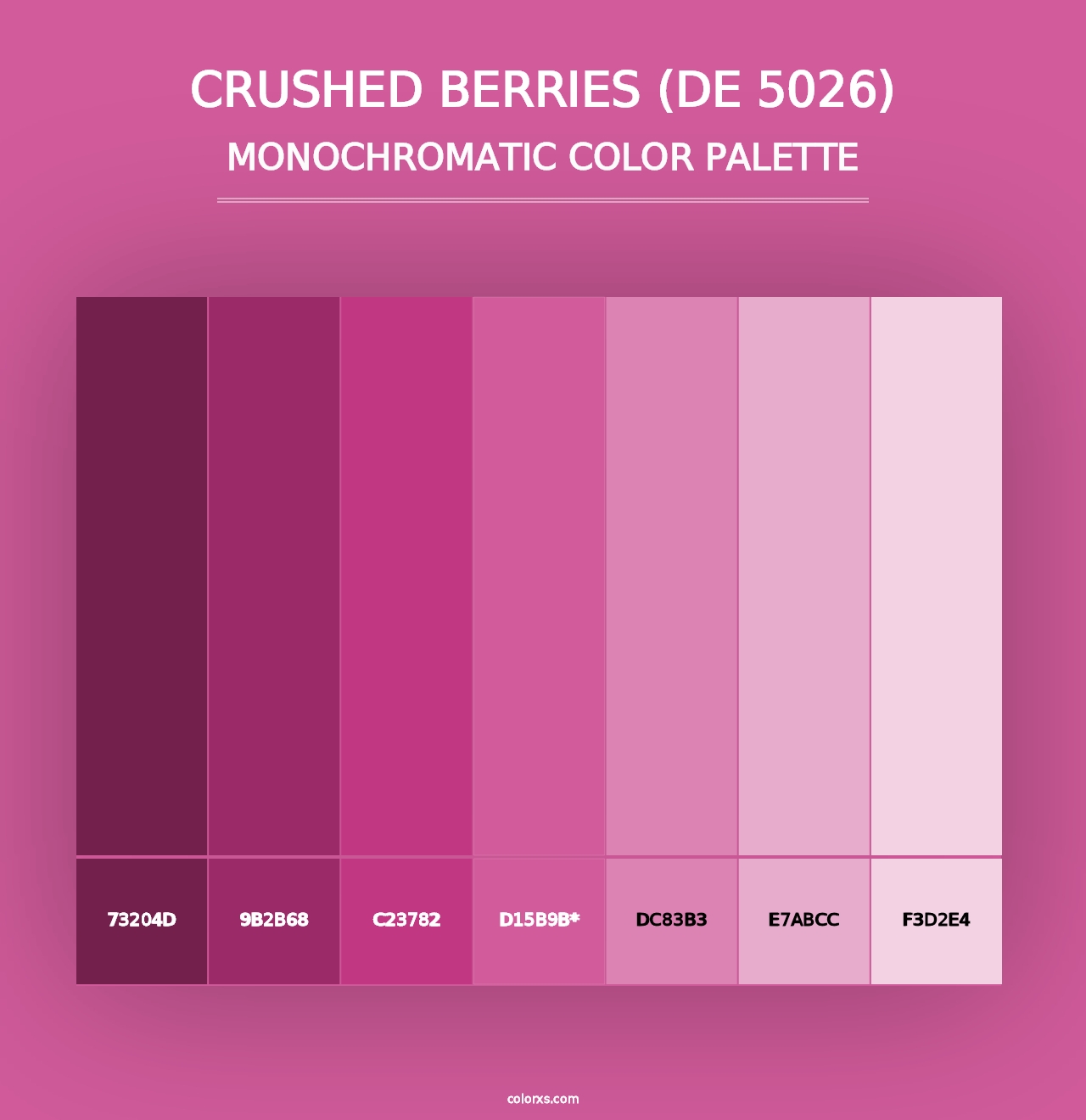 Crushed Berries (DE 5026) - Monochromatic Color Palette