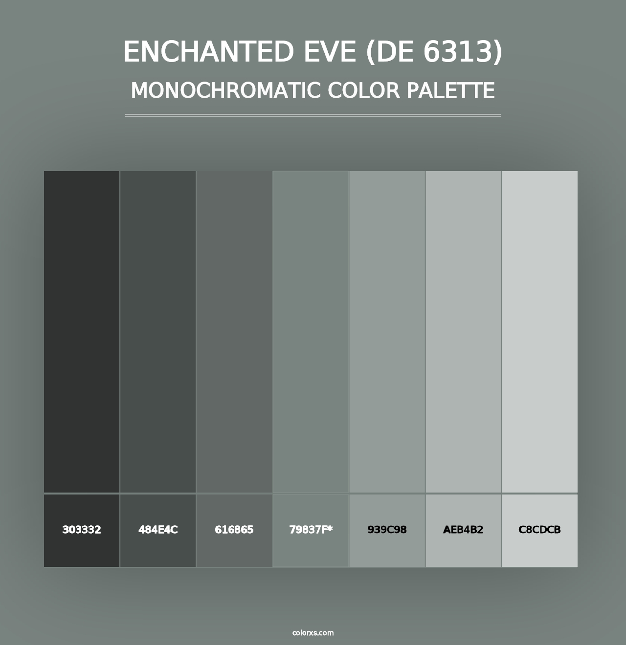 Enchanted Eve (DE 6313) - Monochromatic Color Palette