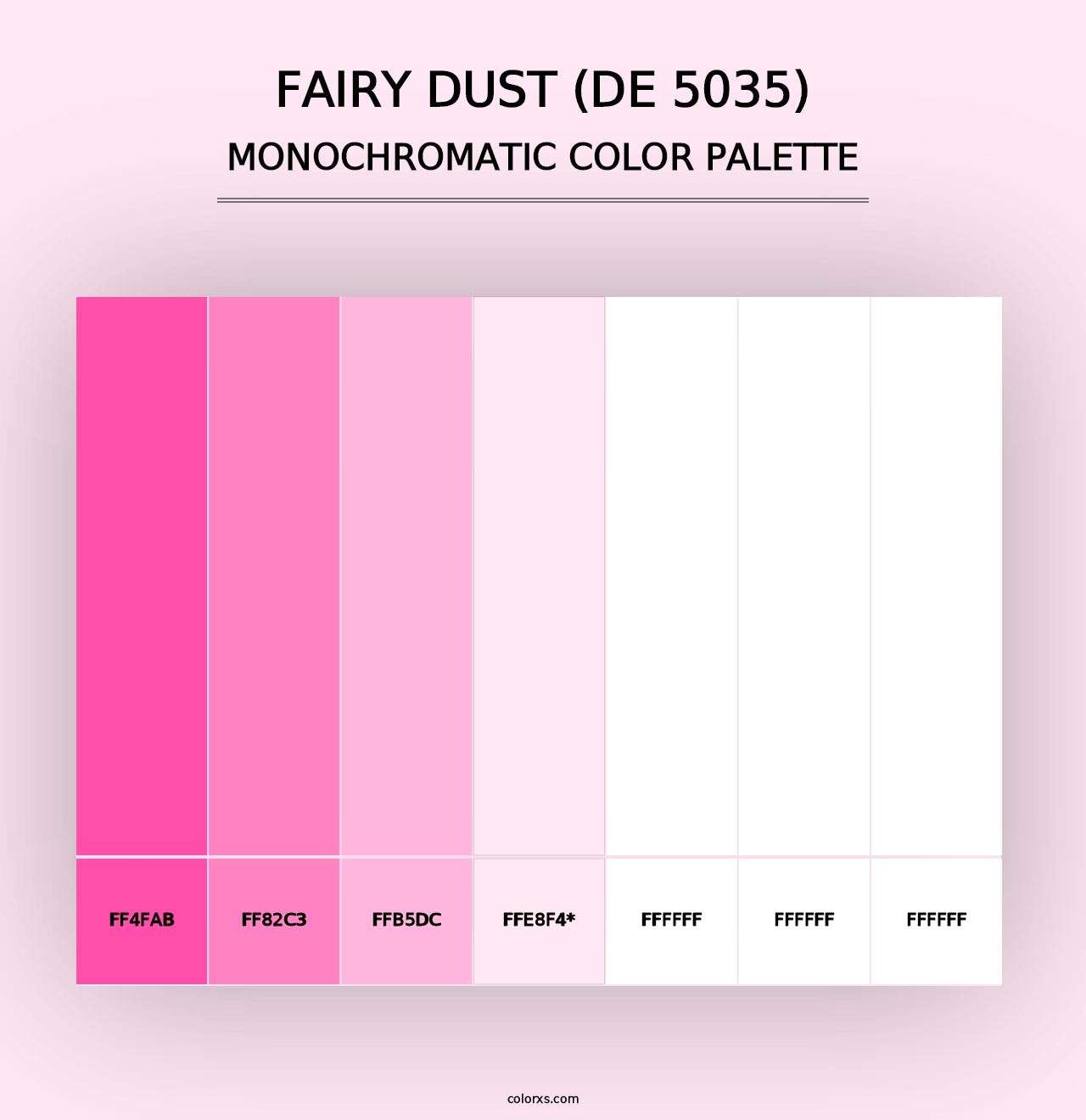 Fairy Dust (DE 5035) - Monochromatic Color Palette