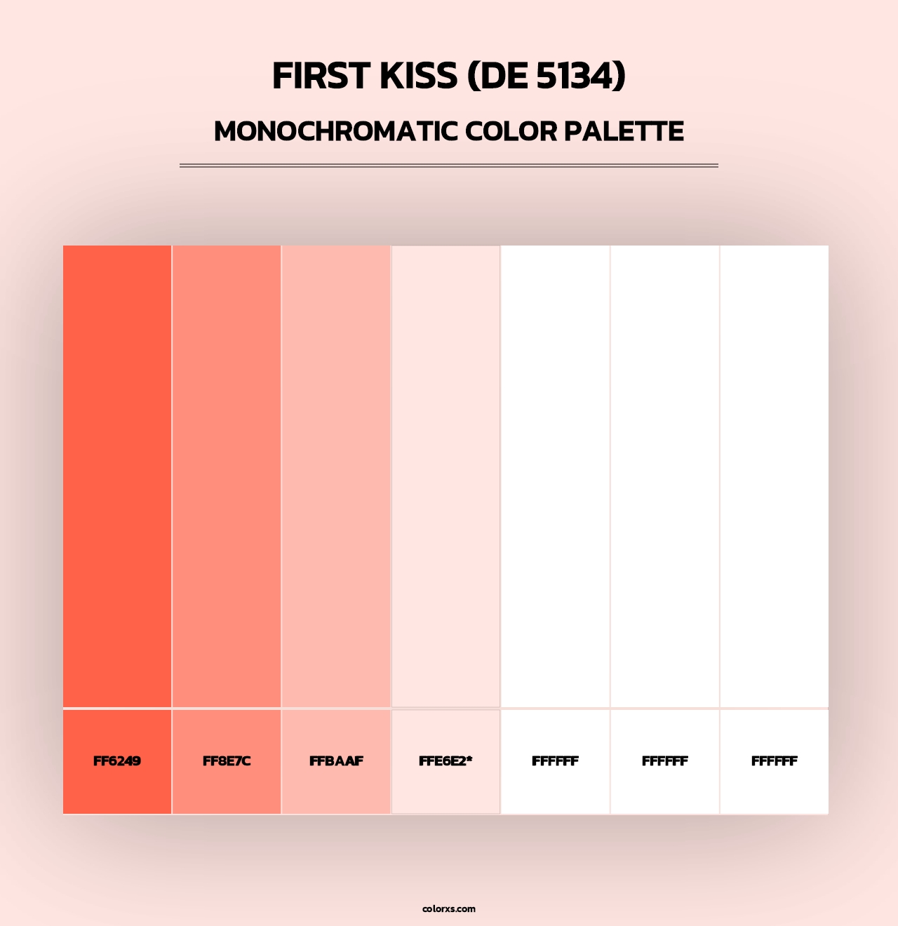 First Kiss (DE 5134) - Monochromatic Color Palette