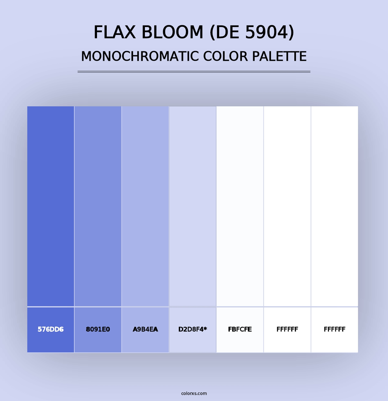 Flax Bloom (DE 5904) - Monochromatic Color Palette