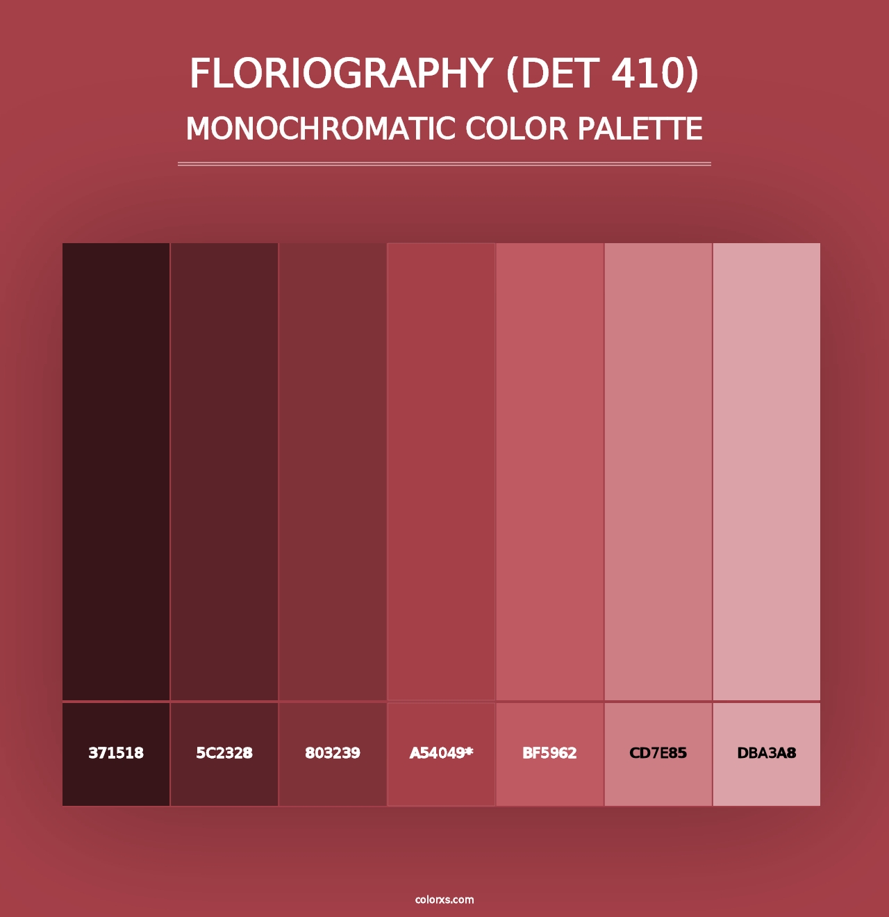 Floriography (DET 410) - Monochromatic Color Palette