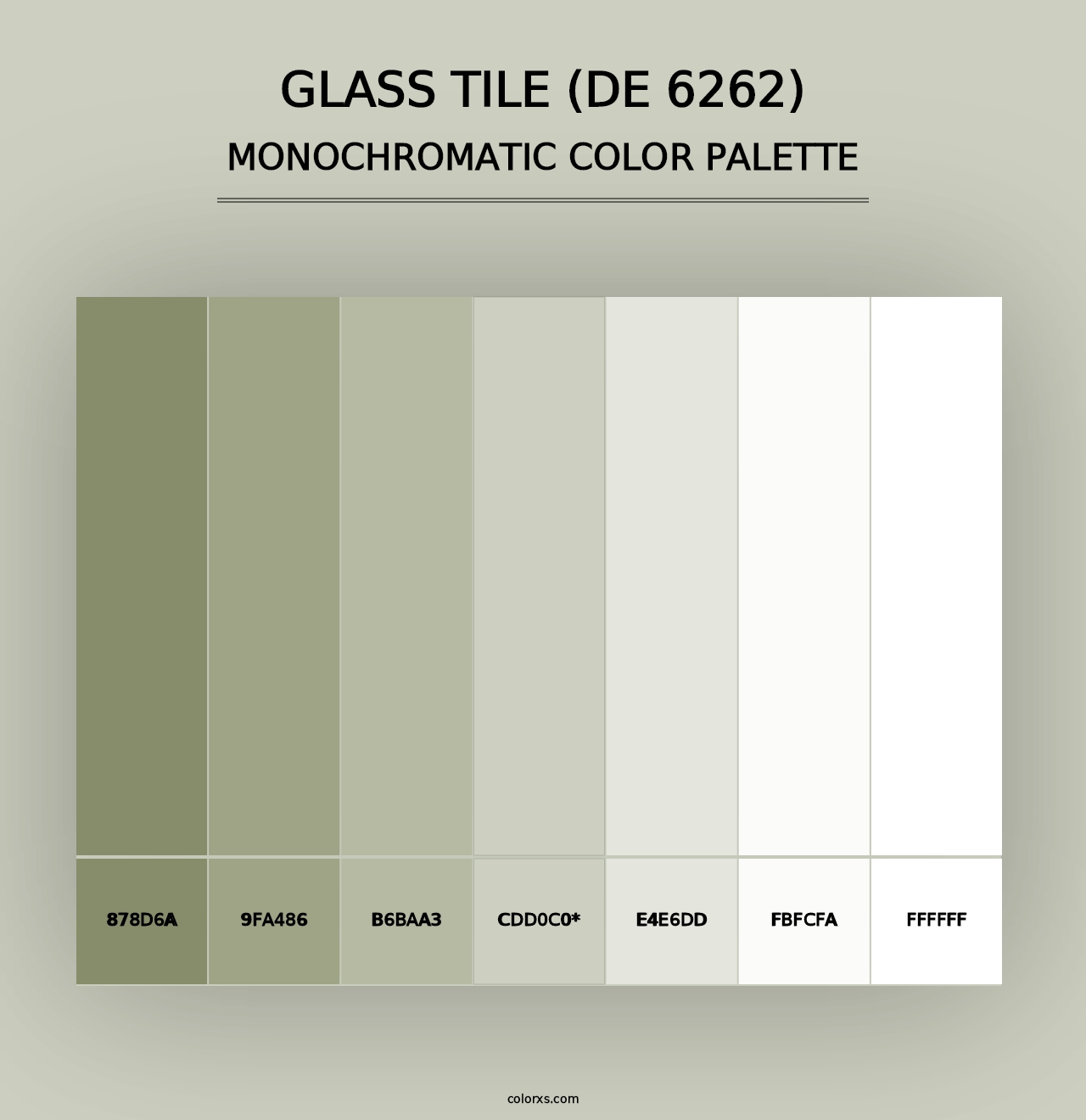 Glass Tile (DE 6262) - Monochromatic Color Palette