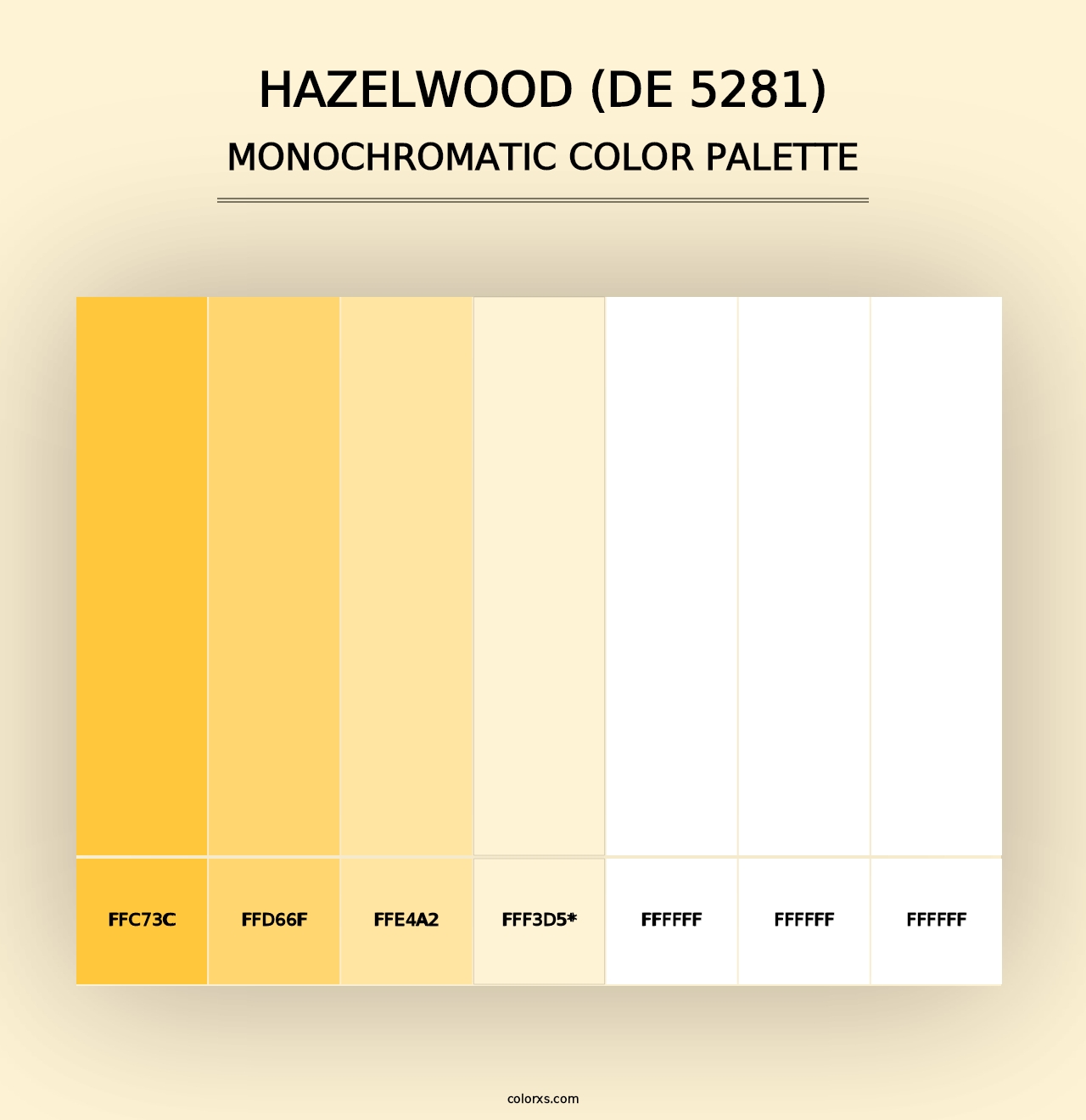 Hazelwood (DE 5281) - Monochromatic Color Palette