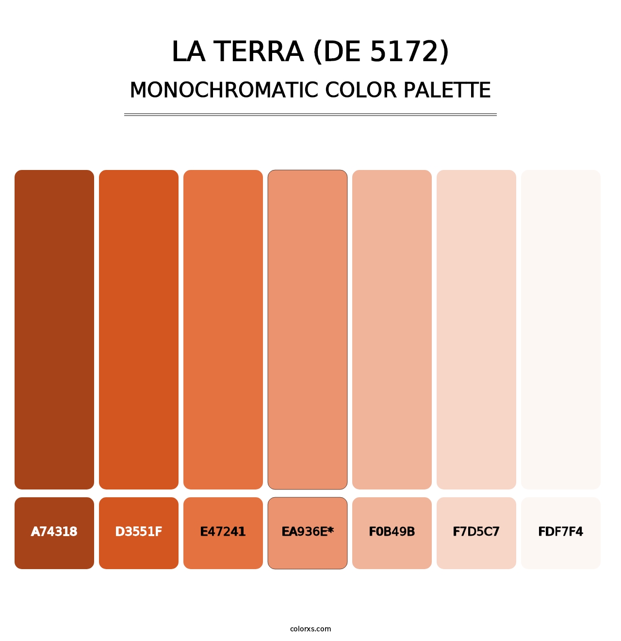 La Terra (DE 5172) - Monochromatic Color Palette