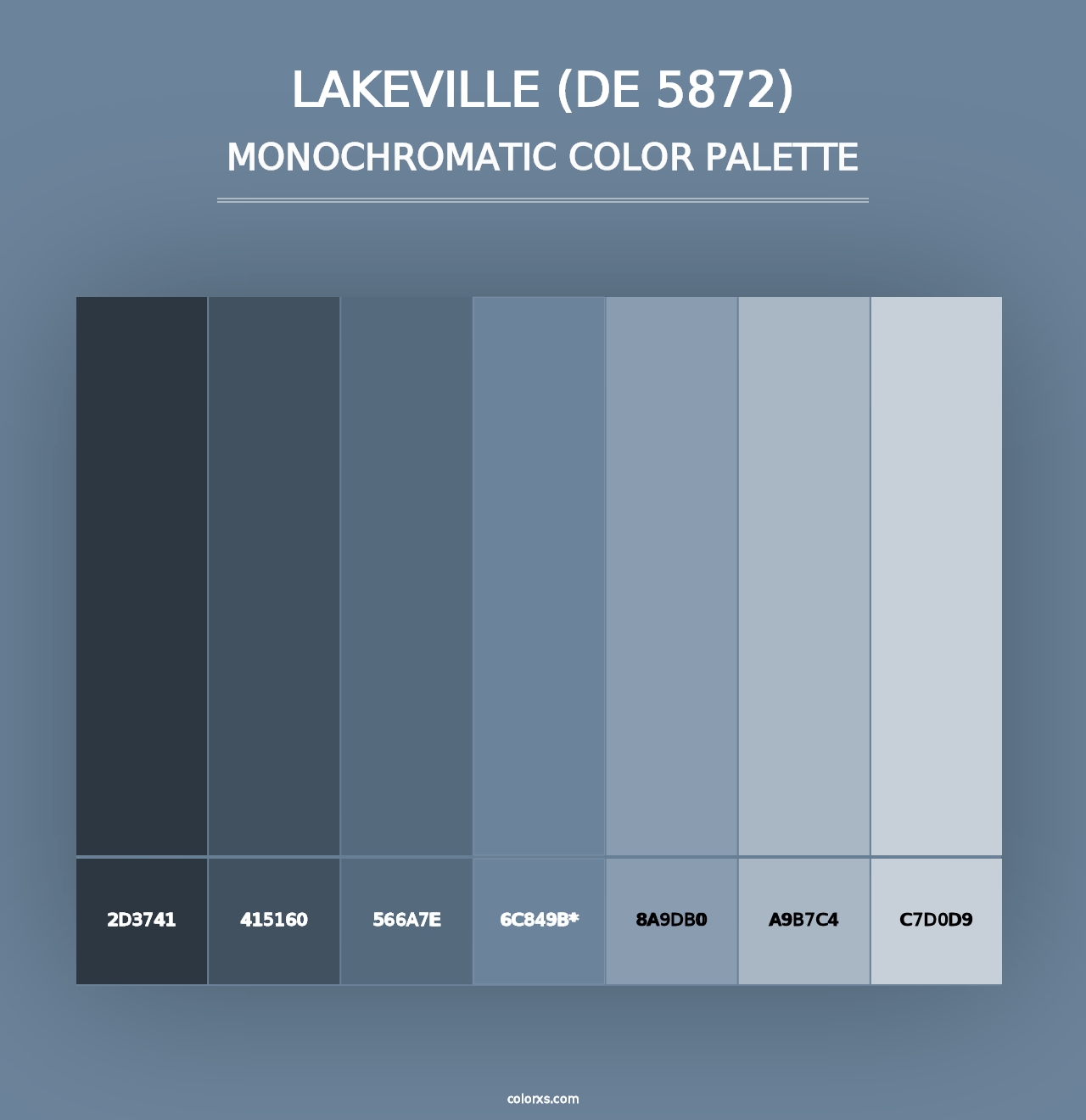 Lakeville (DE 5872) - Monochromatic Color Palette