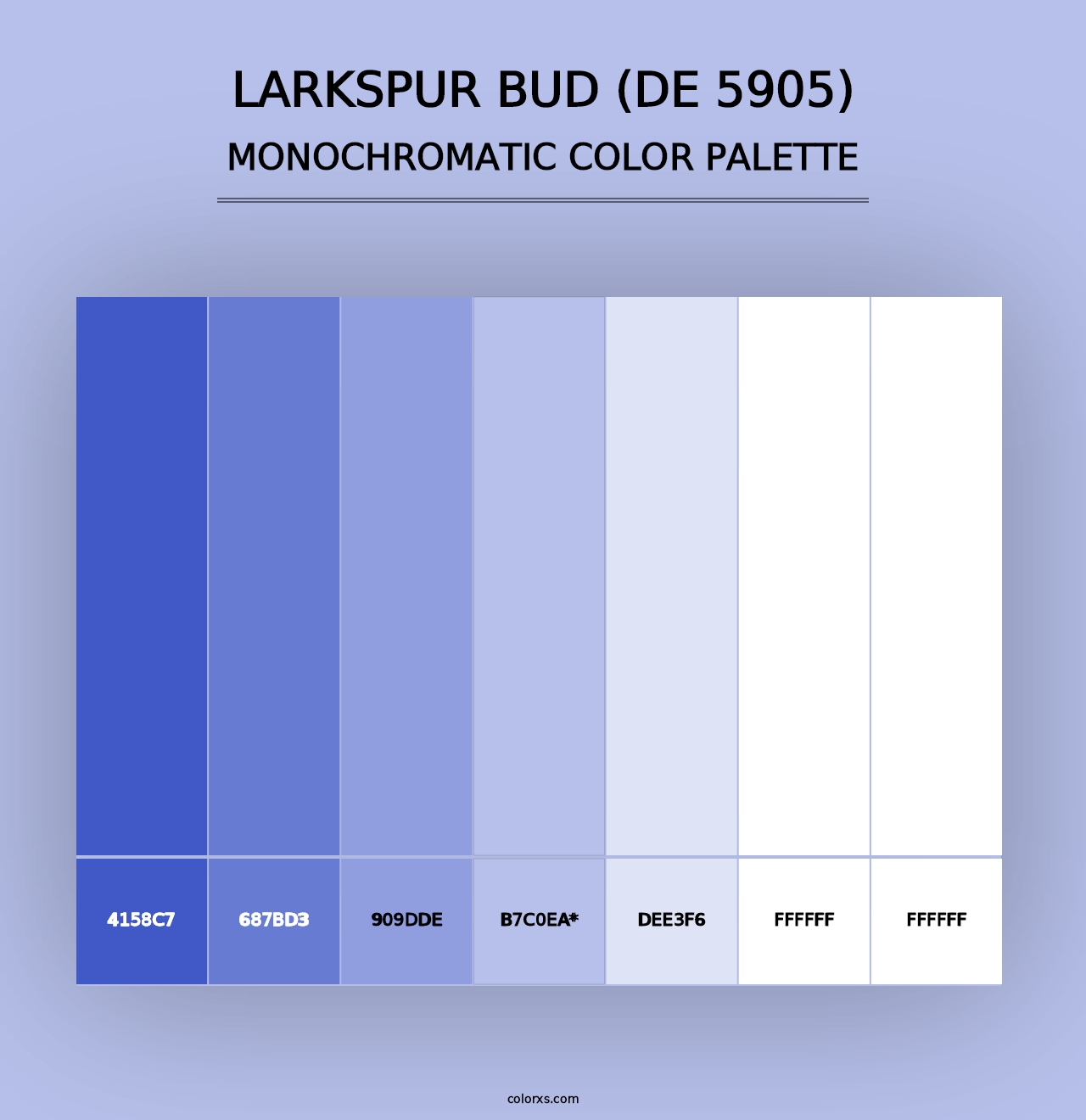 Larkspur Bud (DE 5905) - Monochromatic Color Palette