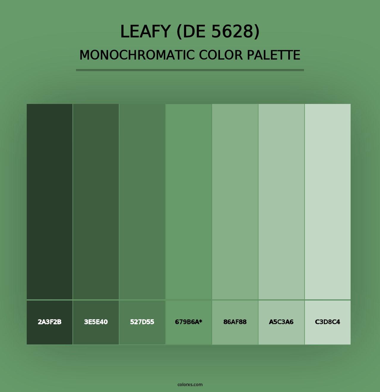 Leafy (DE 5628) - Monochromatic Color Palette