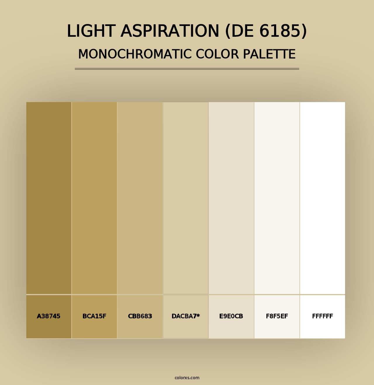 Light Aspiration (DE 6185) - Monochromatic Color Palette