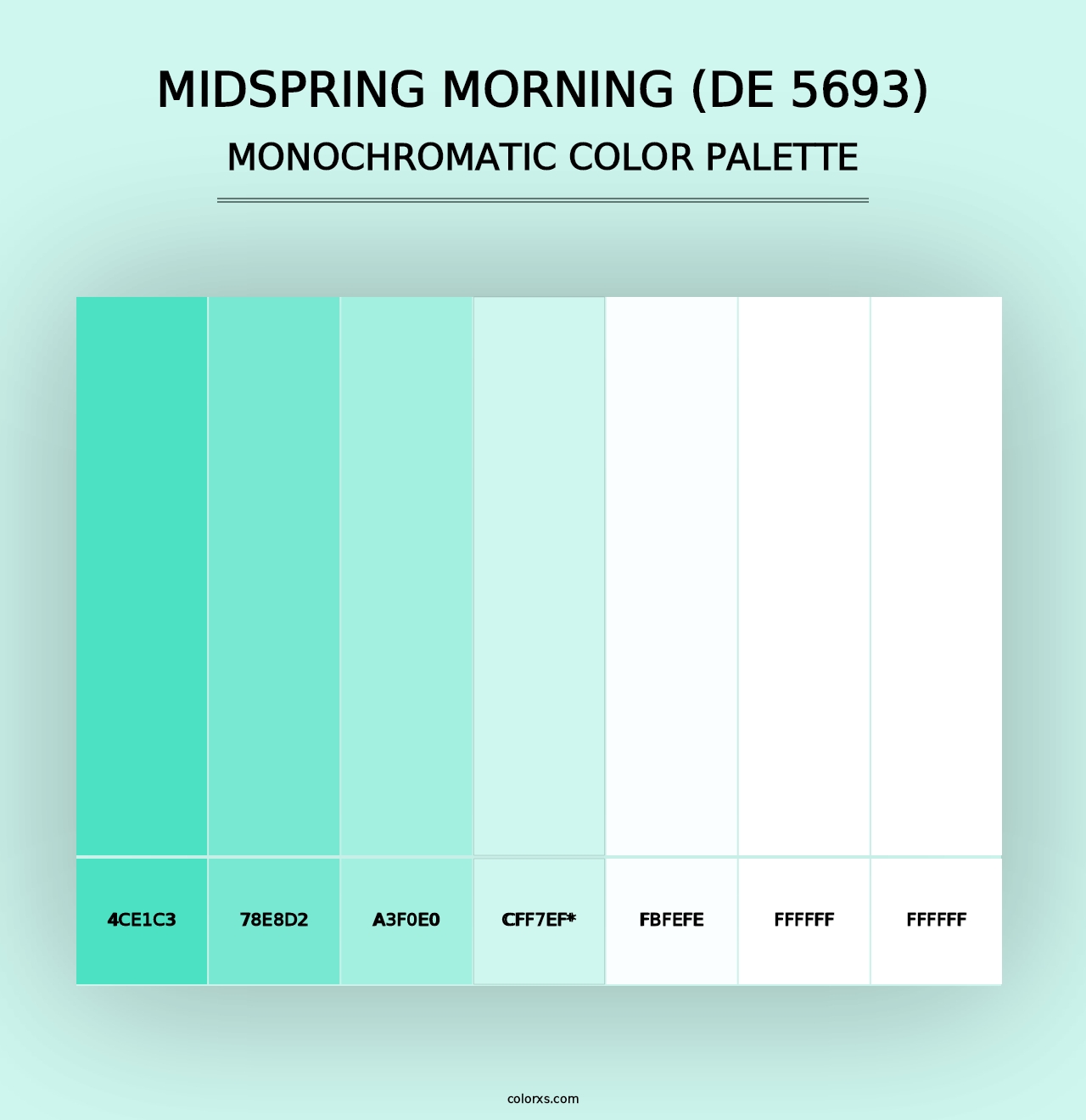 Midspring Morning (DE 5693) - Monochromatic Color Palette