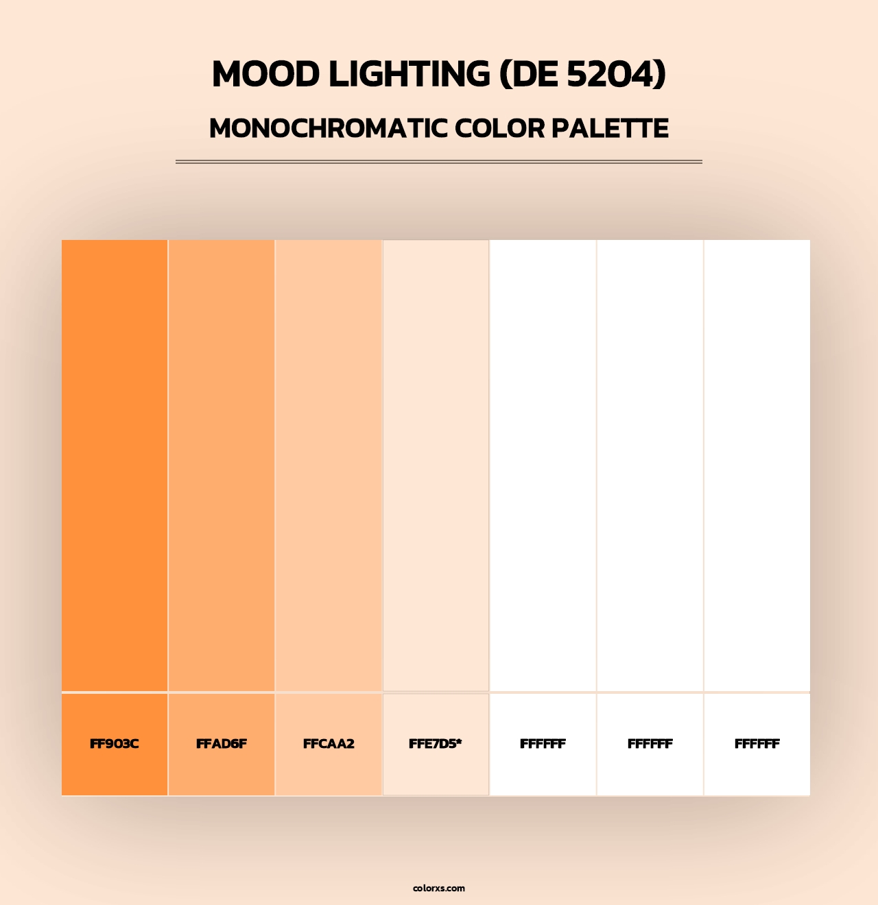 Mood Lighting (DE 5204) - Monochromatic Color Palette