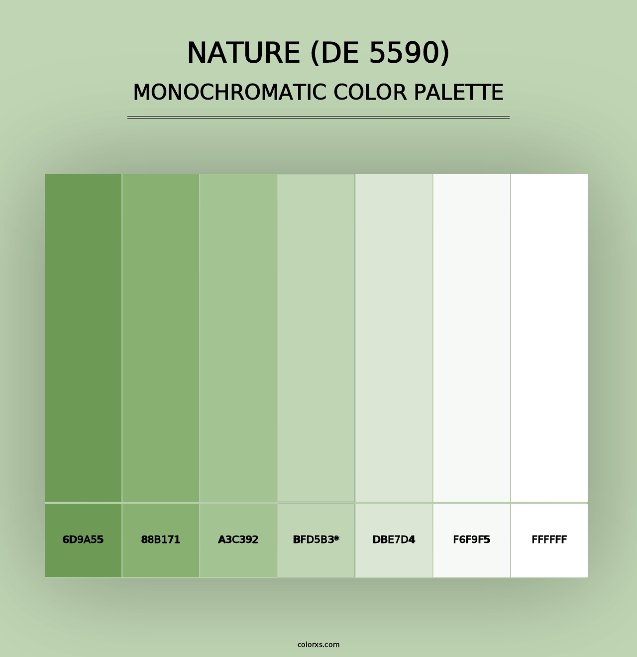 Nature (DE 5590) - Monochromatic Color Palette