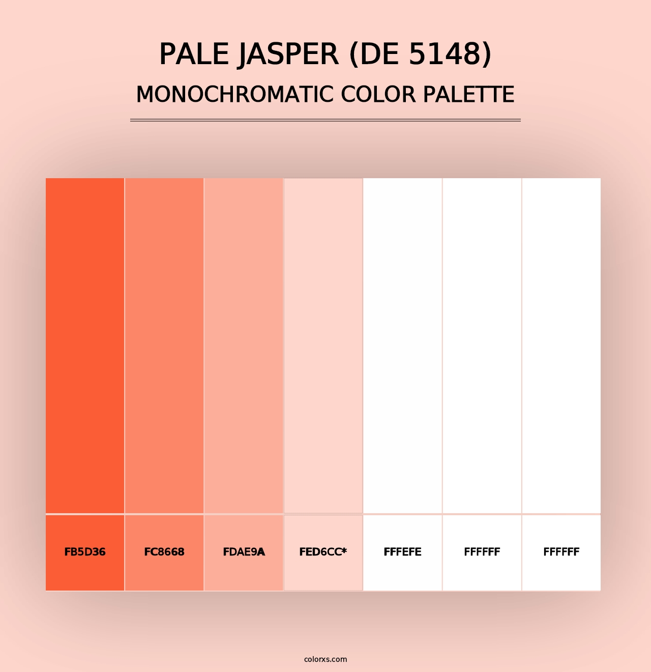 Pale Jasper (DE 5148) - Monochromatic Color Palette