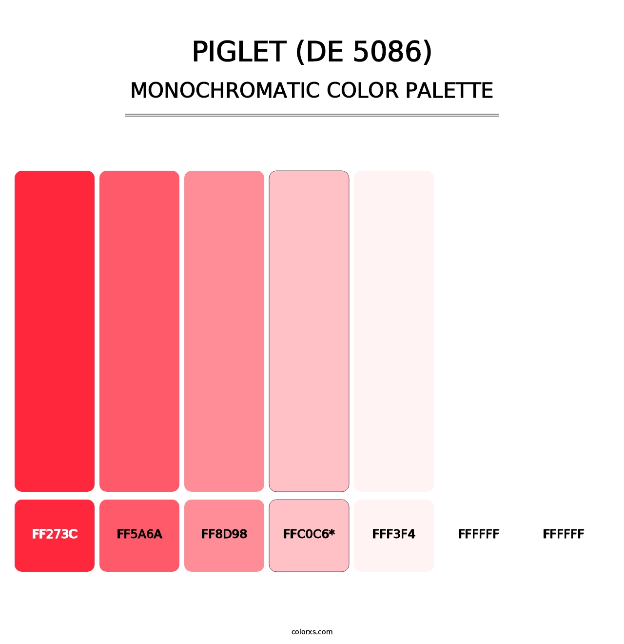 Piglet (DE 5086) - Monochromatic Color Palette