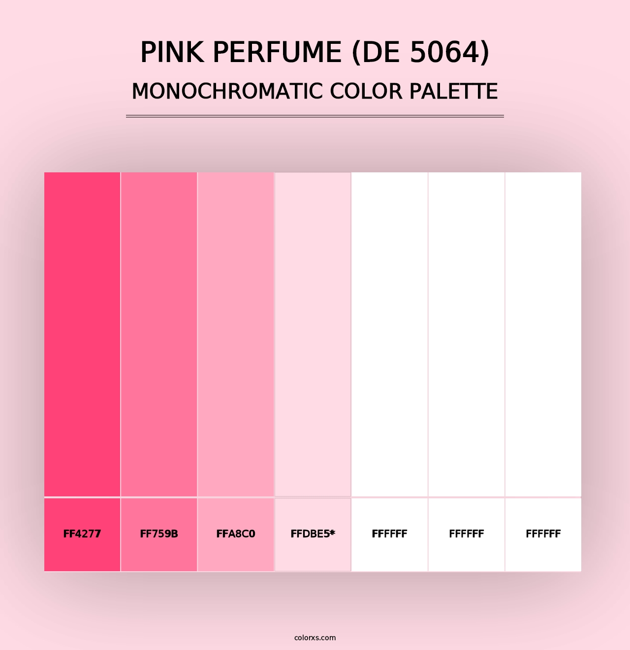 Pink Perfume (DE 5064) - Monochromatic Color Palette