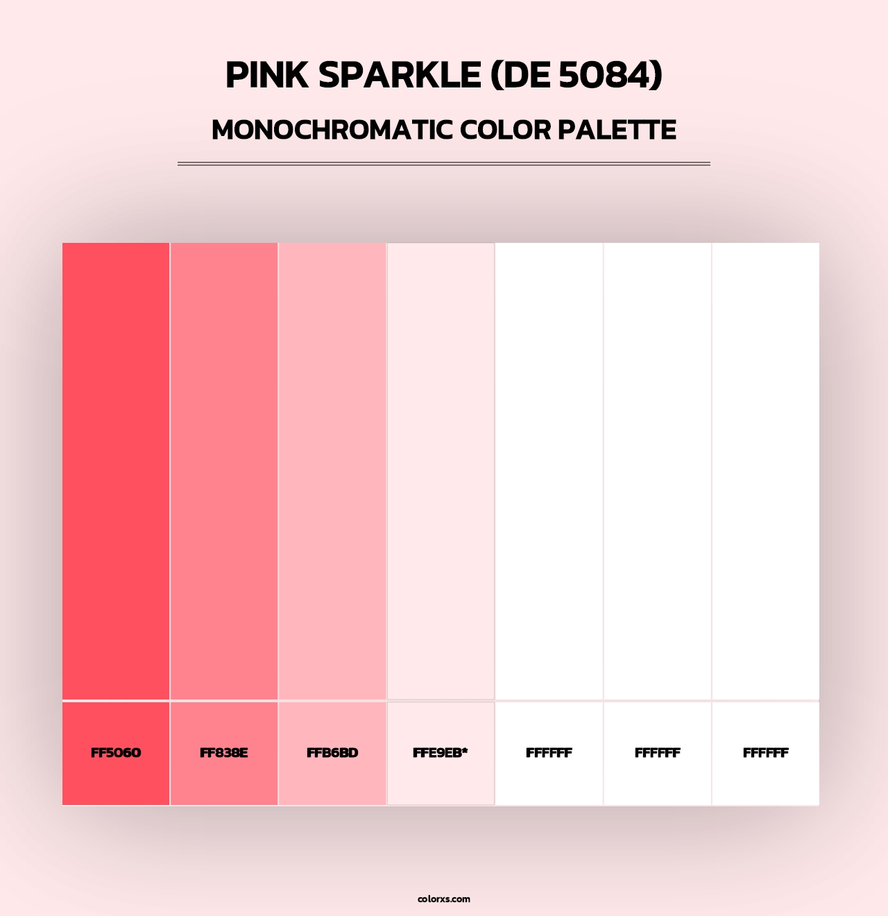 Pink Sparkle (DE 5084) - Monochromatic Color Palette