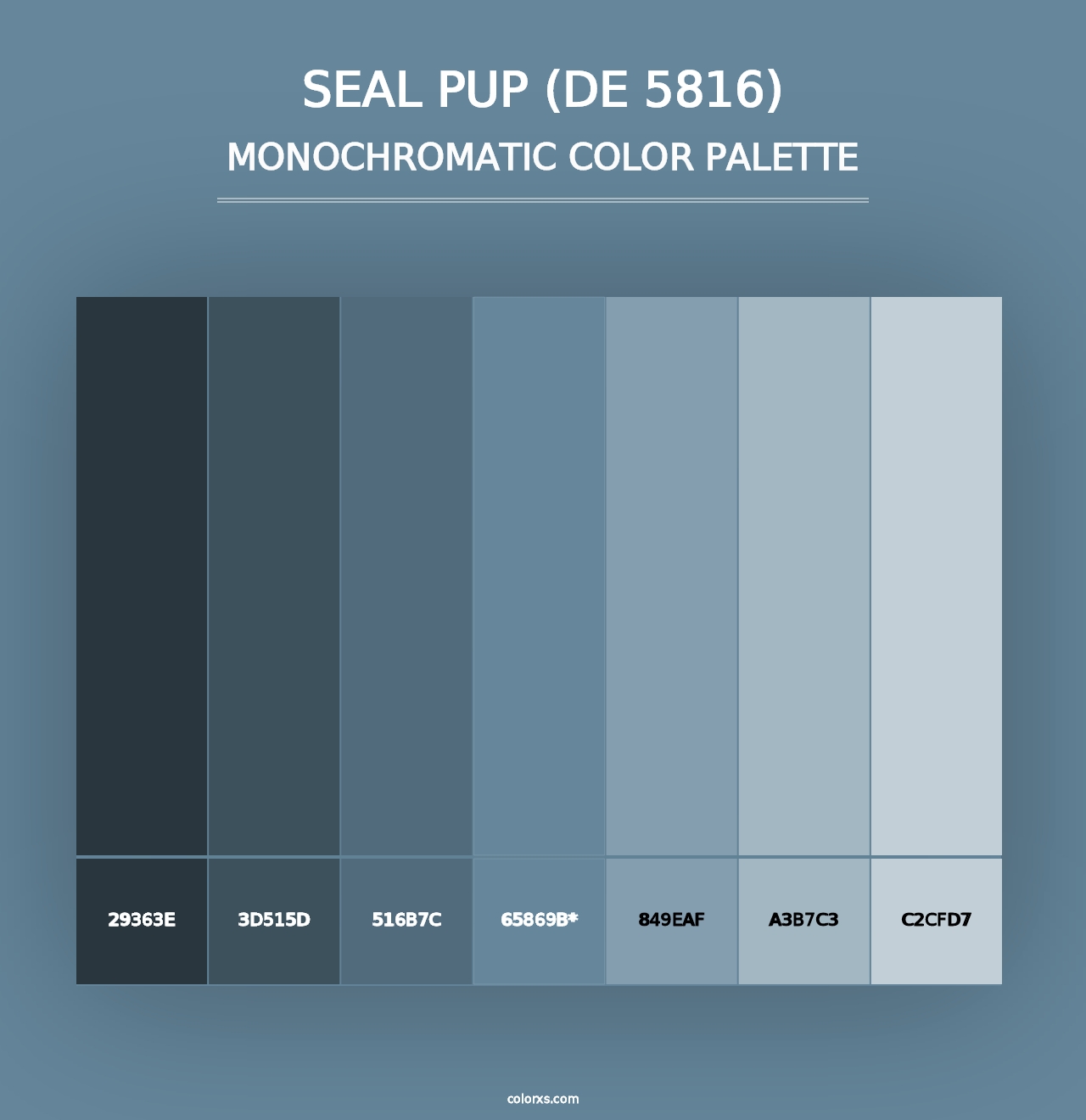 Seal Pup (DE 5816) - Monochromatic Color Palette