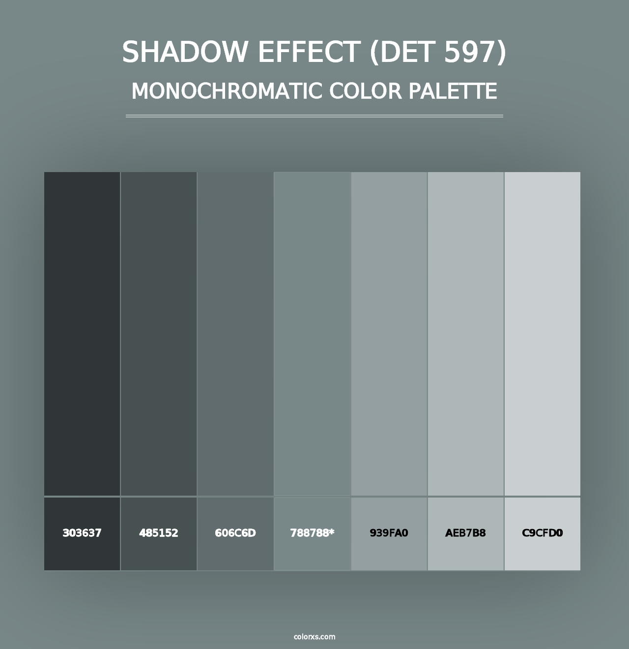 Shadow Effect (DET 597) - Monochromatic Color Palette