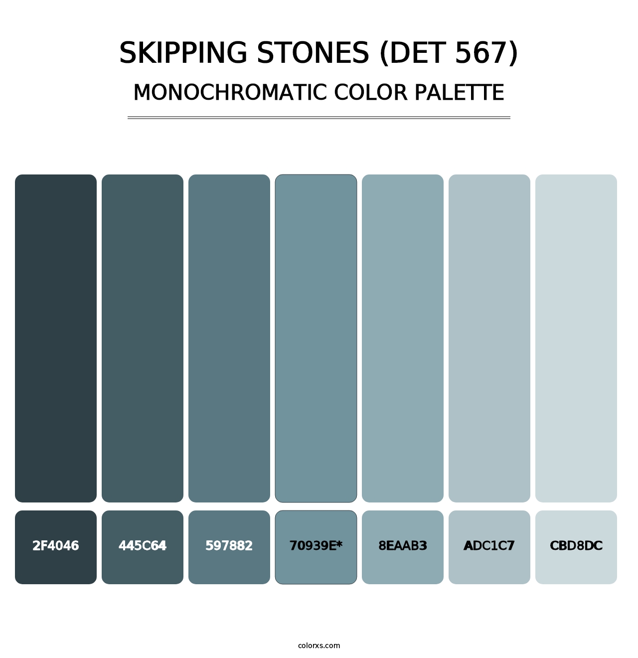 Skipping Stones (DET 567) - Monochromatic Color Palette