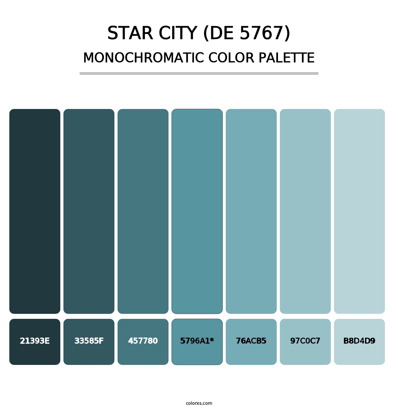 Star City (DE 5767) - Monochromatic Color Palette