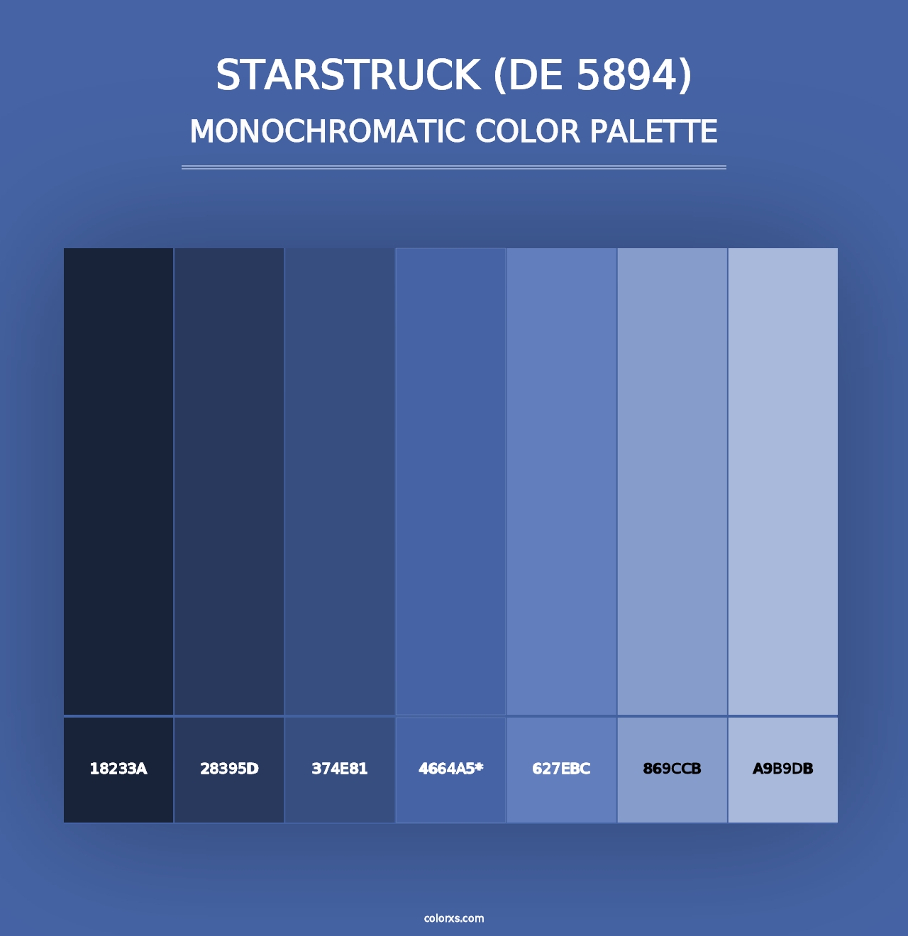 Starstruck (DE 5894) - Monochromatic Color Palette