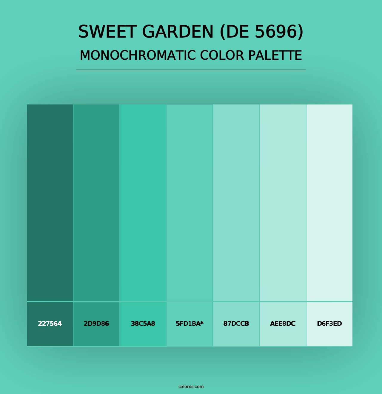 Sweet Garden (DE 5696) - Monochromatic Color Palette