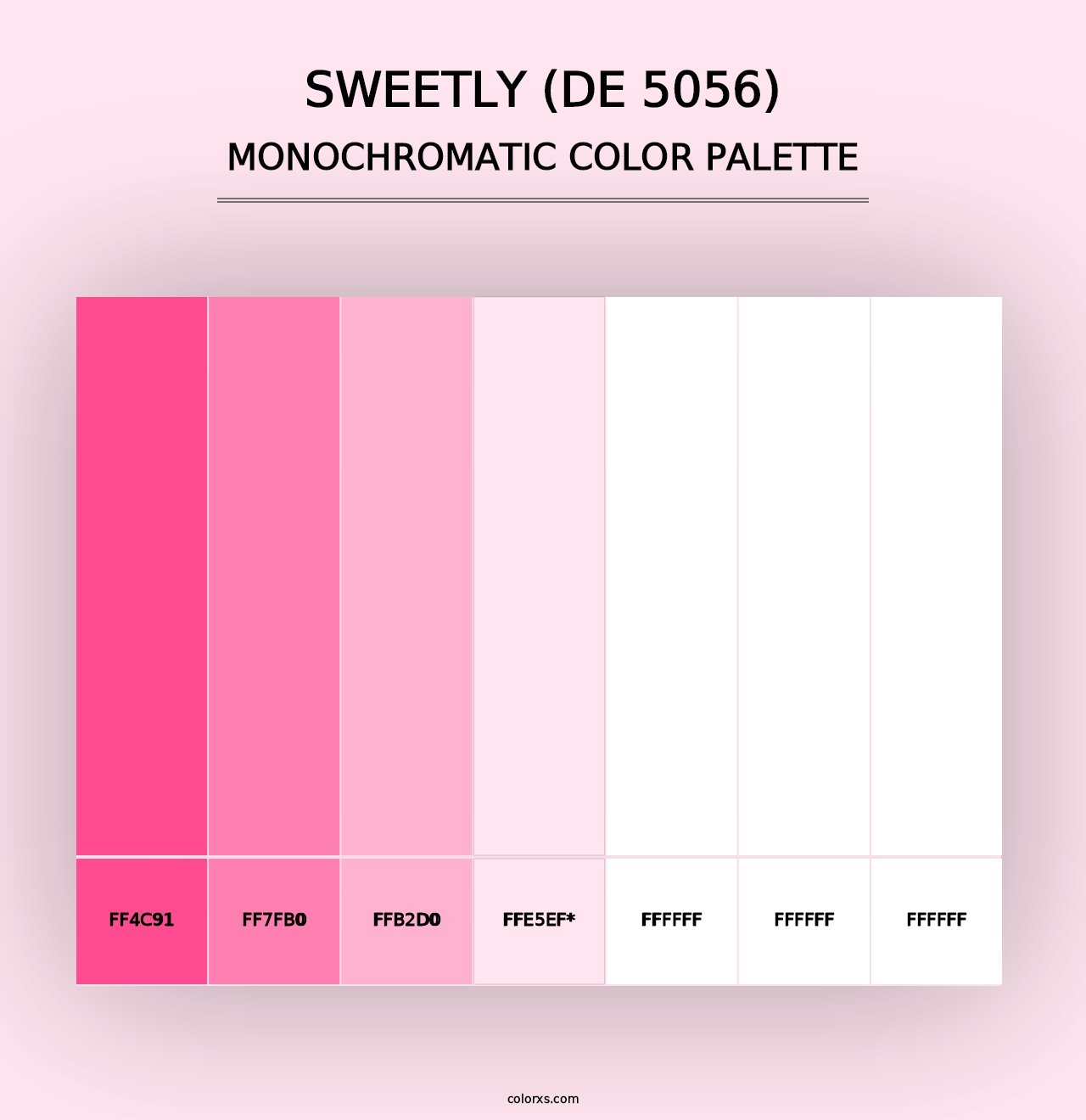 Sweetly (DE 5056) - Monochromatic Color Palette