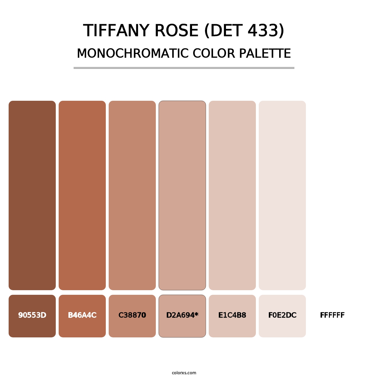 Tiffany Rose (DET 433) - Monochromatic Color Palette