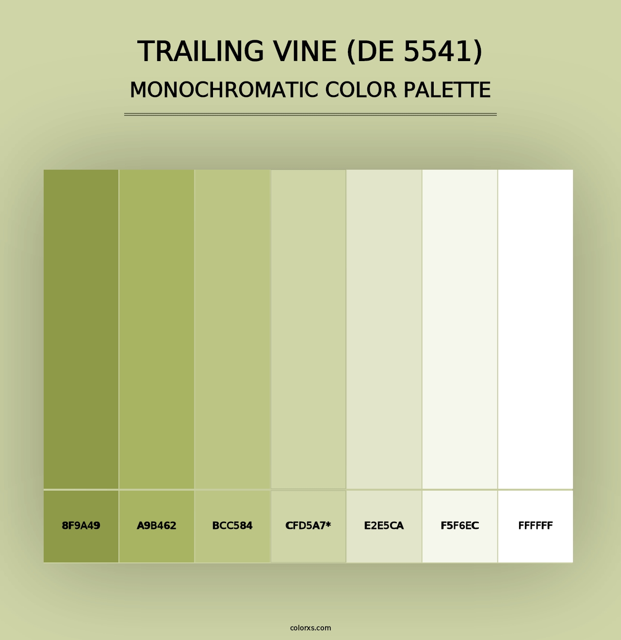 Trailing Vine (DE 5541) - Monochromatic Color Palette