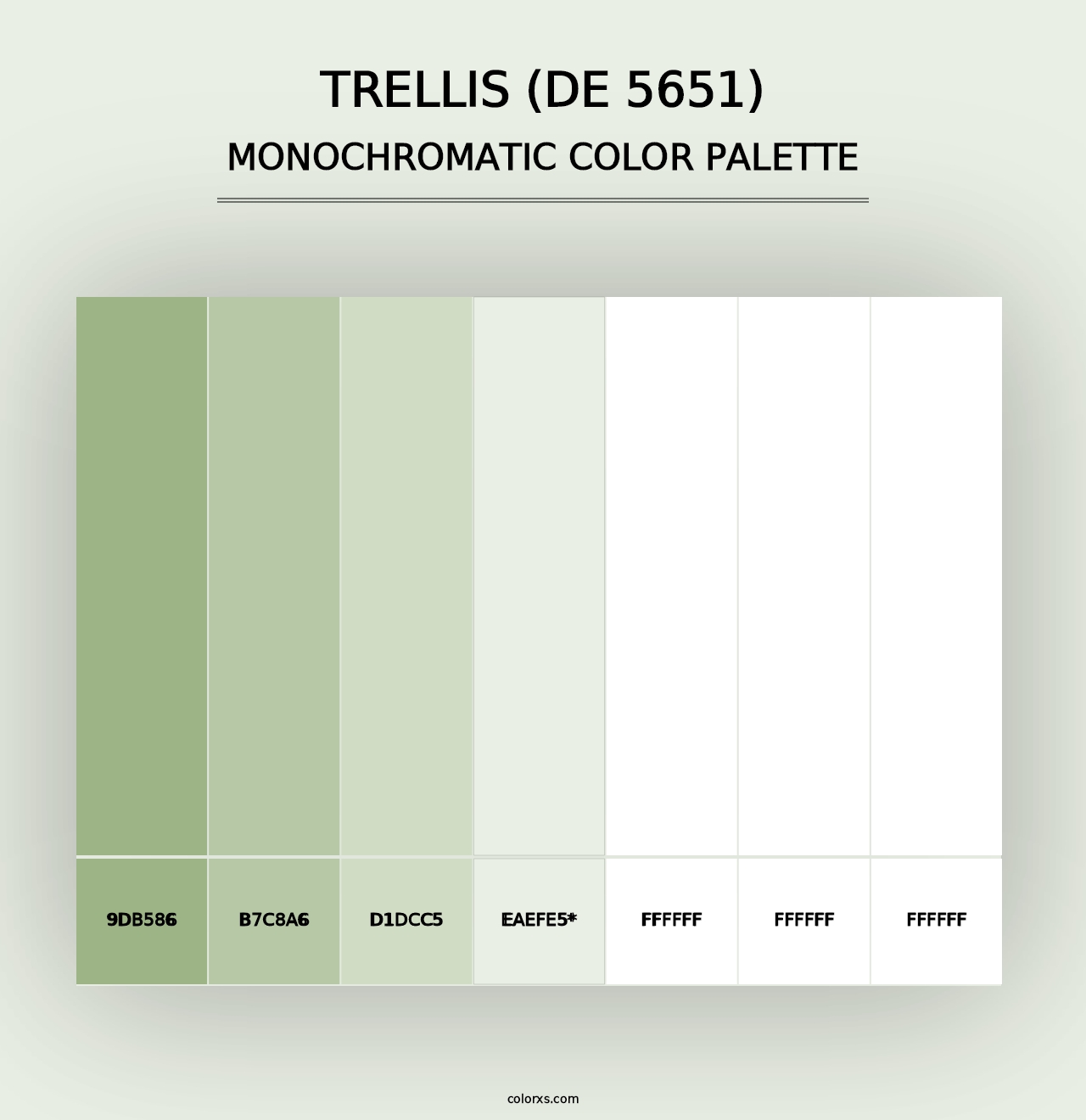 Trellis (DE 5651) - Monochromatic Color Palette