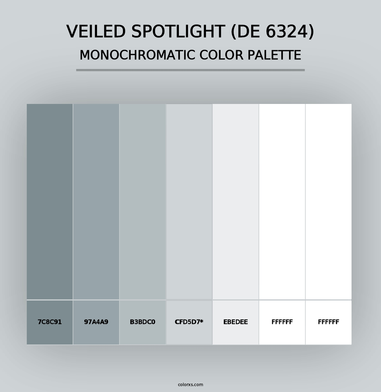 Veiled Spotlight (DE 6324) - Monochromatic Color Palette