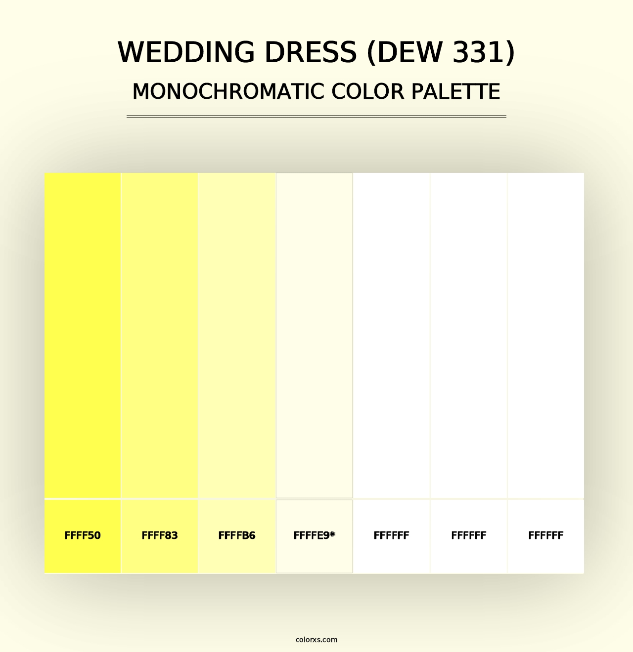 Wedding Dress (DEW 331) - Monochromatic Color Palette