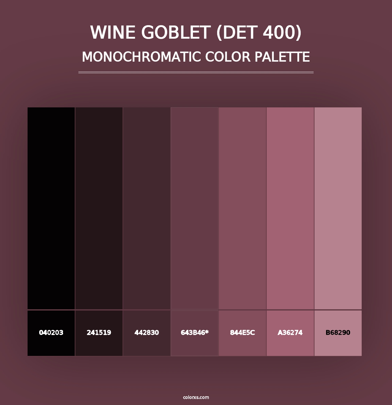 Wine Goblet (DET 400) - Monochromatic Color Palette