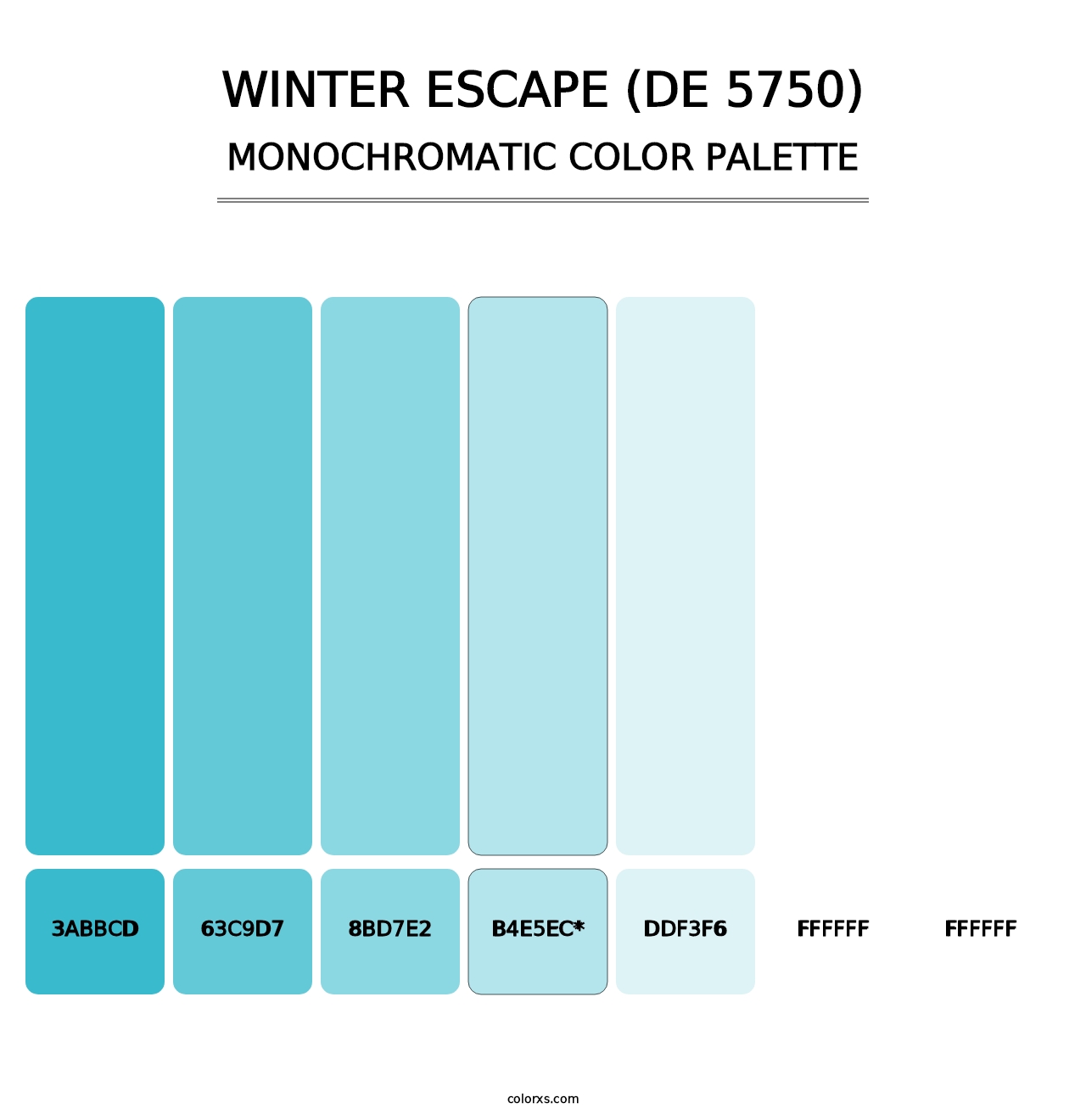 Winter Escape (DE 5750) - Monochromatic Color Palette