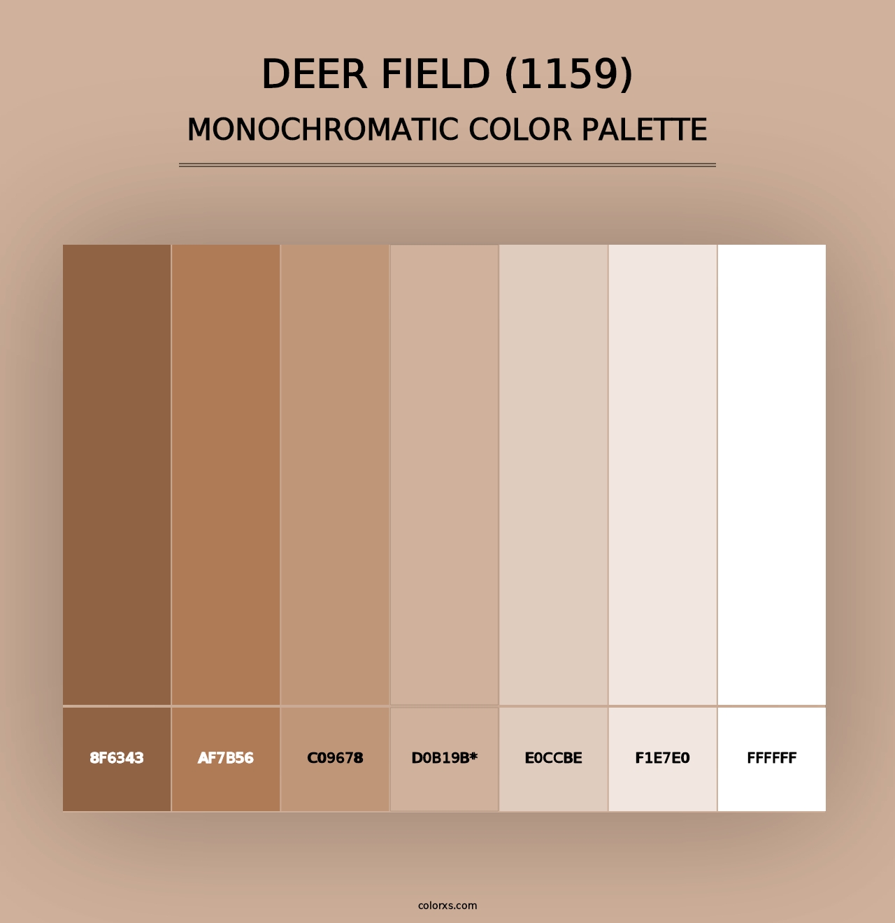 Deer Field (1159) - Monochromatic Color Palette