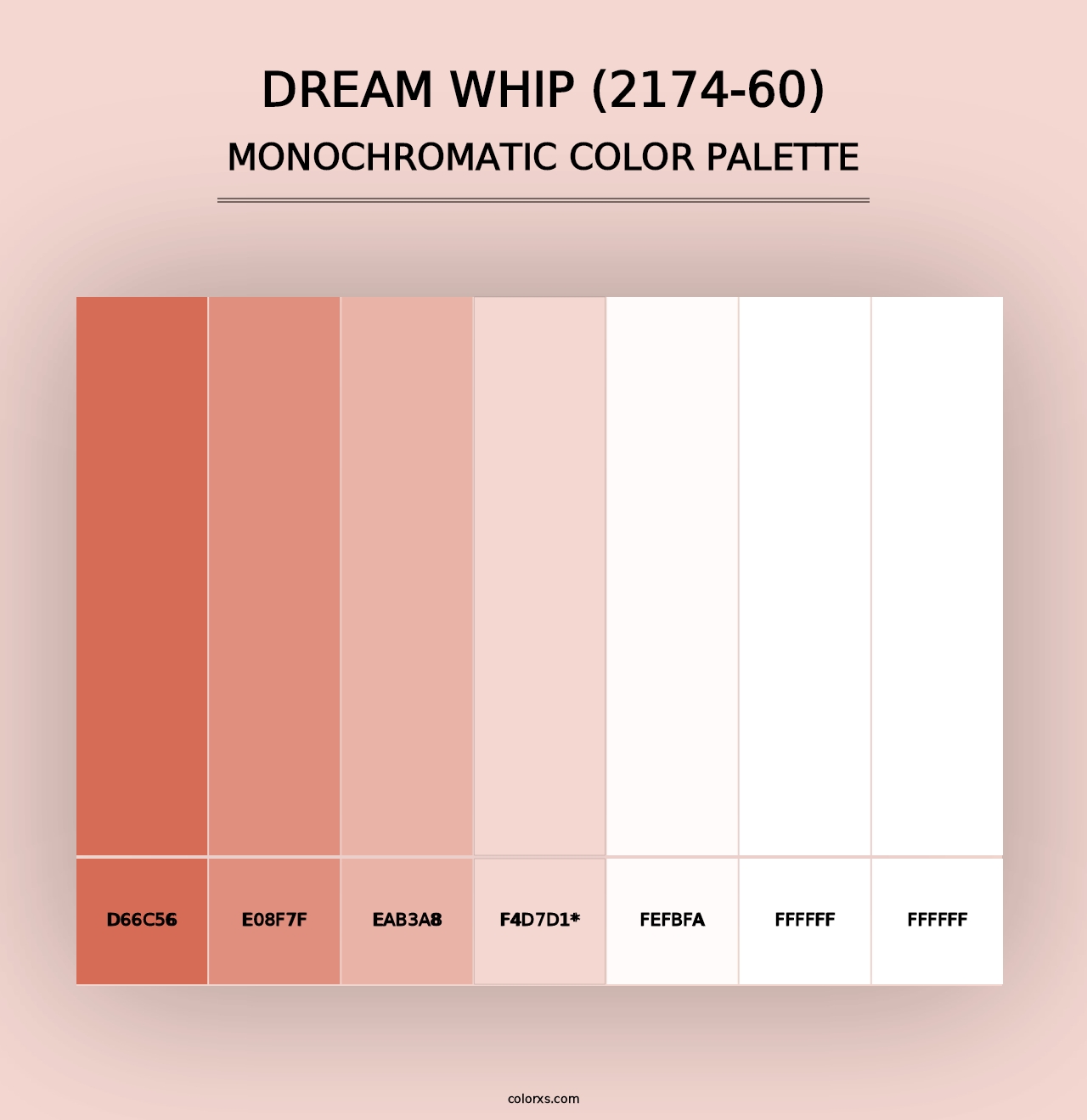 Dream Whip (2174-60) - Monochromatic Color Palette