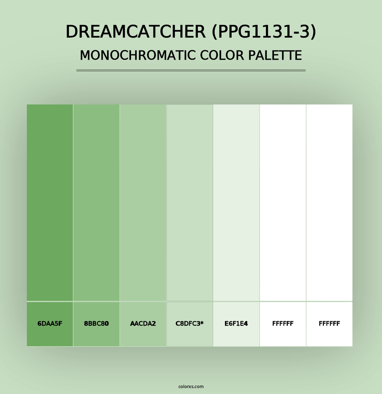 Dreamcatcher (PPG1131-3) - Monochromatic Color Palette